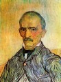 Portrait de Trabuc un préposé à l’hôpital Saint Paul Vincent van Gogh
